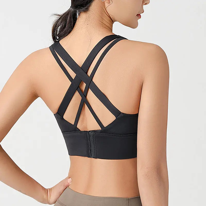 Cross Back Sports Bra shopify