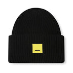 Square Smiley Wool Knitted Winter Hat shopify
