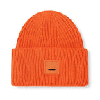 Square Smiley Wool Knitted Winter Hat shopify