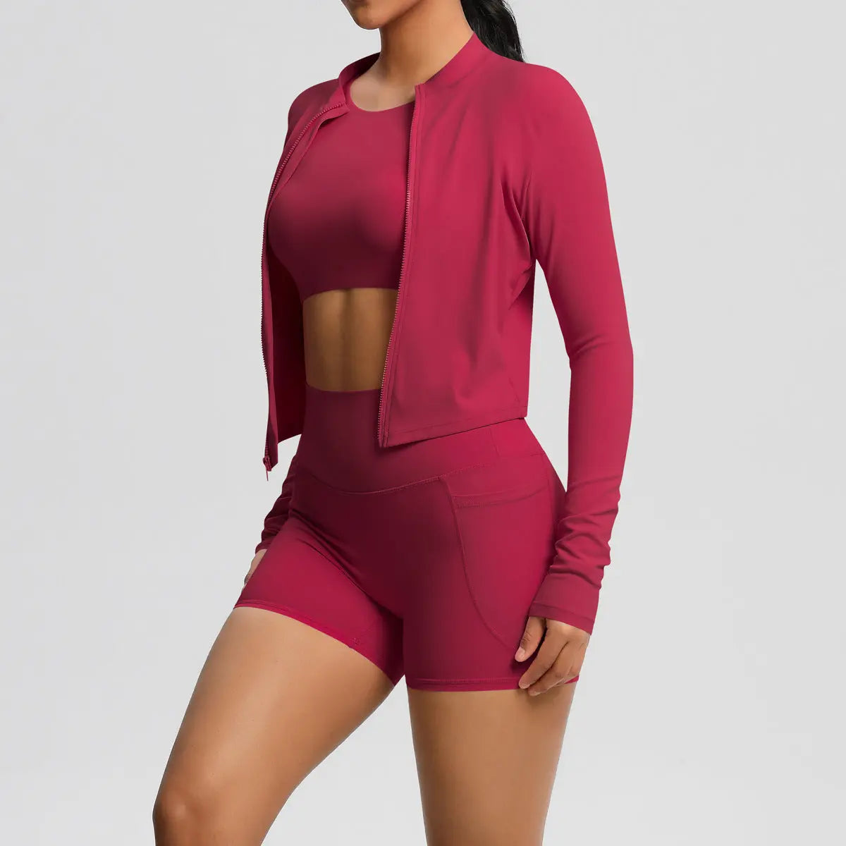 A three-piece yoga fitness shopify