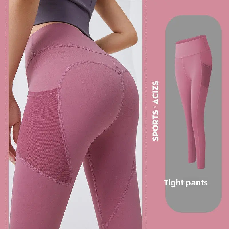 Womens Yoga Pants with Mesh Pockets shopify