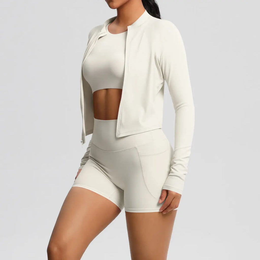 A three-piece yoga fitness shopify