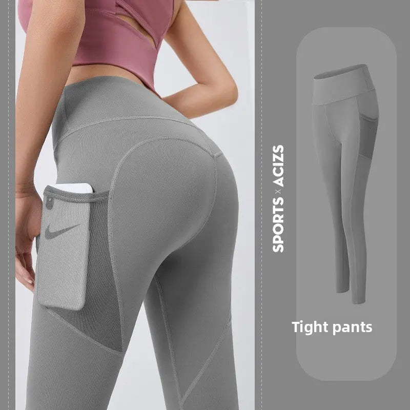 Womens Yoga Pants with Mesh Pockets shopify