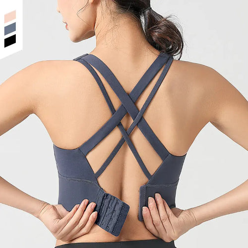 Cross Back Sports Bra shopify
