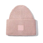 Square Smiley Wool Knitted Winter Hat shopify