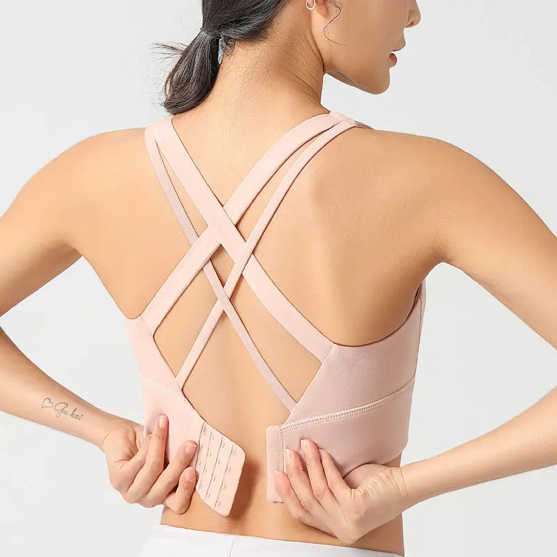 Cross Back Sports Bra shopify