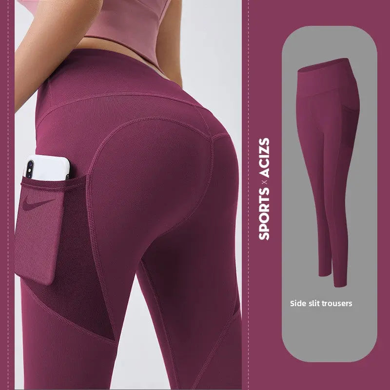 Womens Yoga Pants with Mesh Pockets shopify